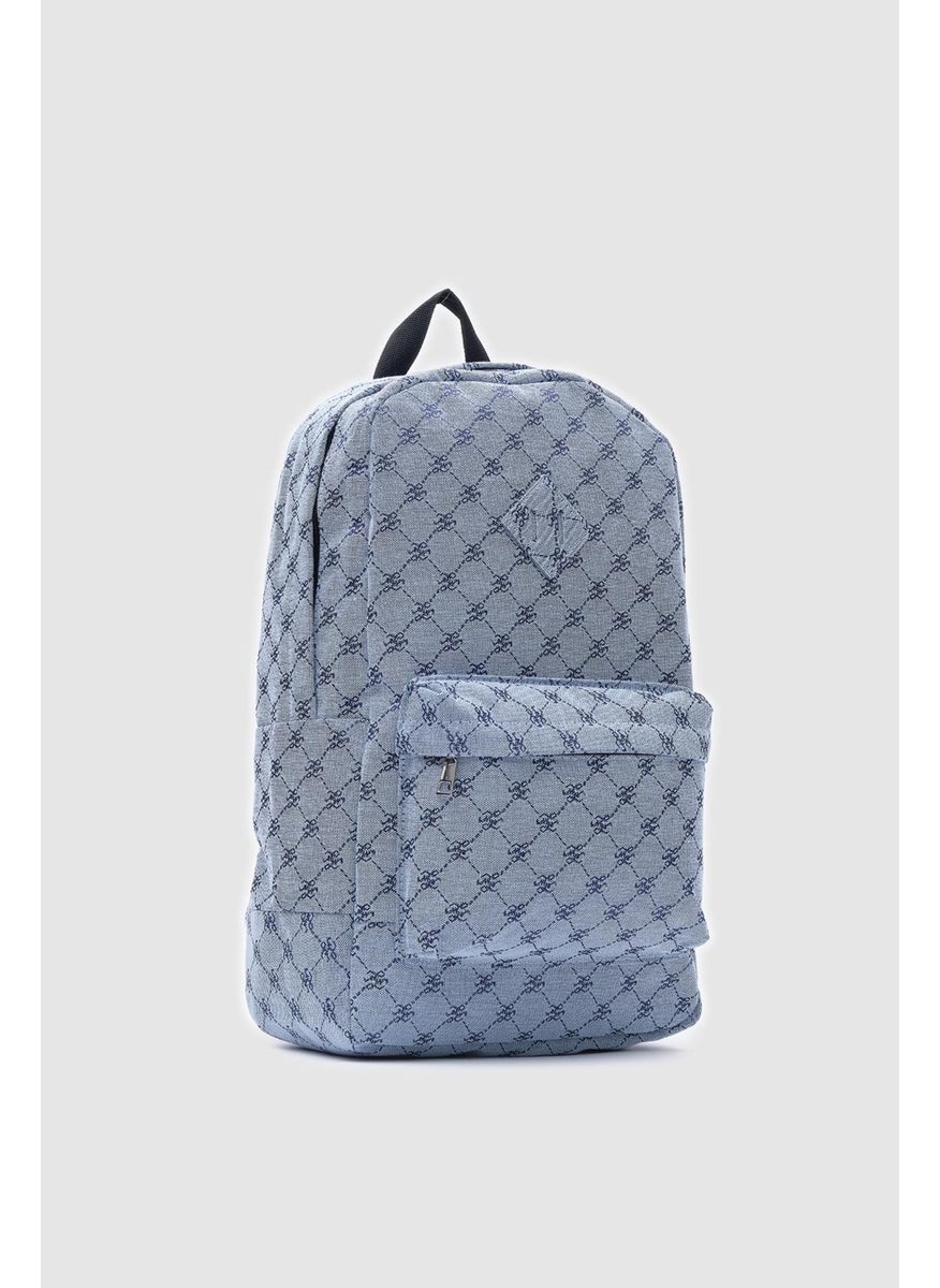 Shule Bags حقيبة ظهر جاكار زرقاء بحرية من لوس  - Image 2