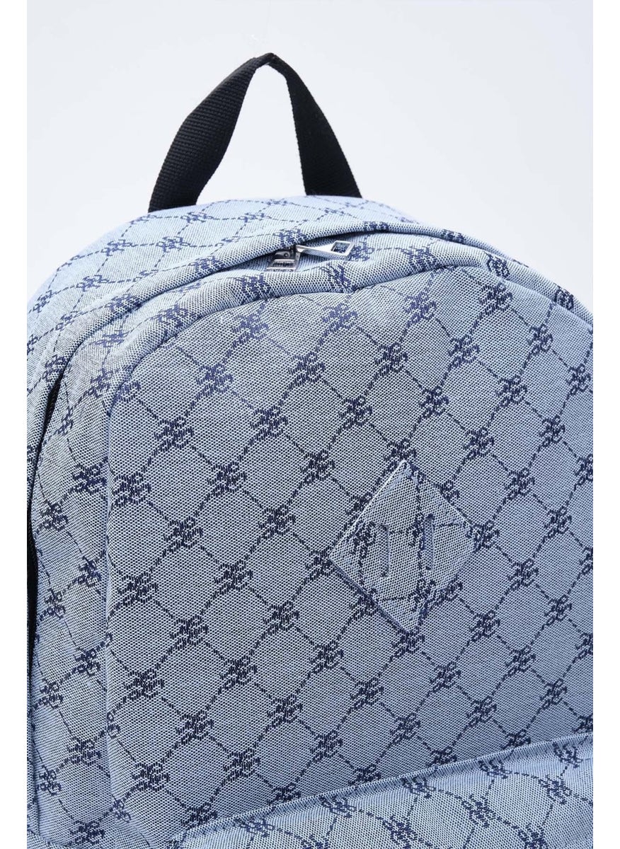 Shule Bags حقيبة ظهر جاكار زرقاء بحرية من لوس  - Image 5
