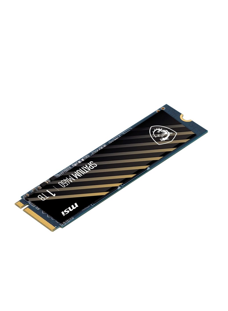 MSI Spatium M450 PCIe 4.0 NVMe M.2 1TB Internal Gaming SSD up to 3600MB/s 3D NAND Up to 1200 TBW, Black 1 TB  - Image 3