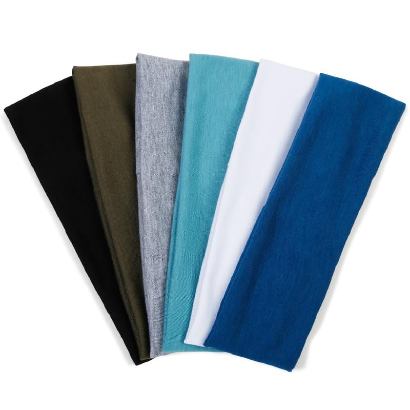 TERSE Headbands for Women Short Hair Elastic Sweatbands Soft Fabric Hair Bands Workout Yoga Running Sport - Image 1