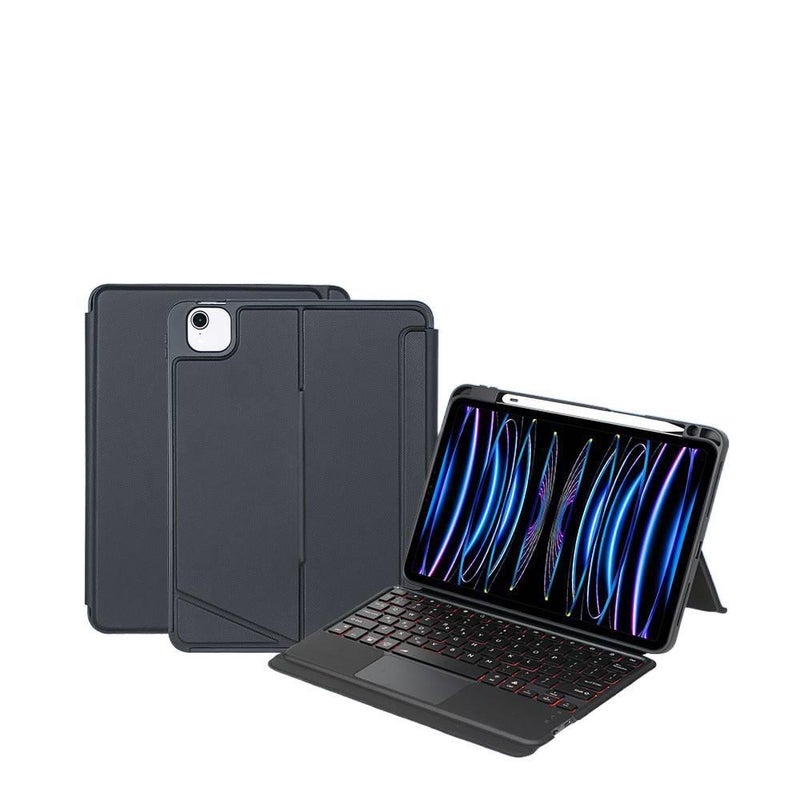 DGG حافظة آيباد متوافقة مع iPad Pro 13 / iPad Air باللون أسود باللون الأسود - Image 1