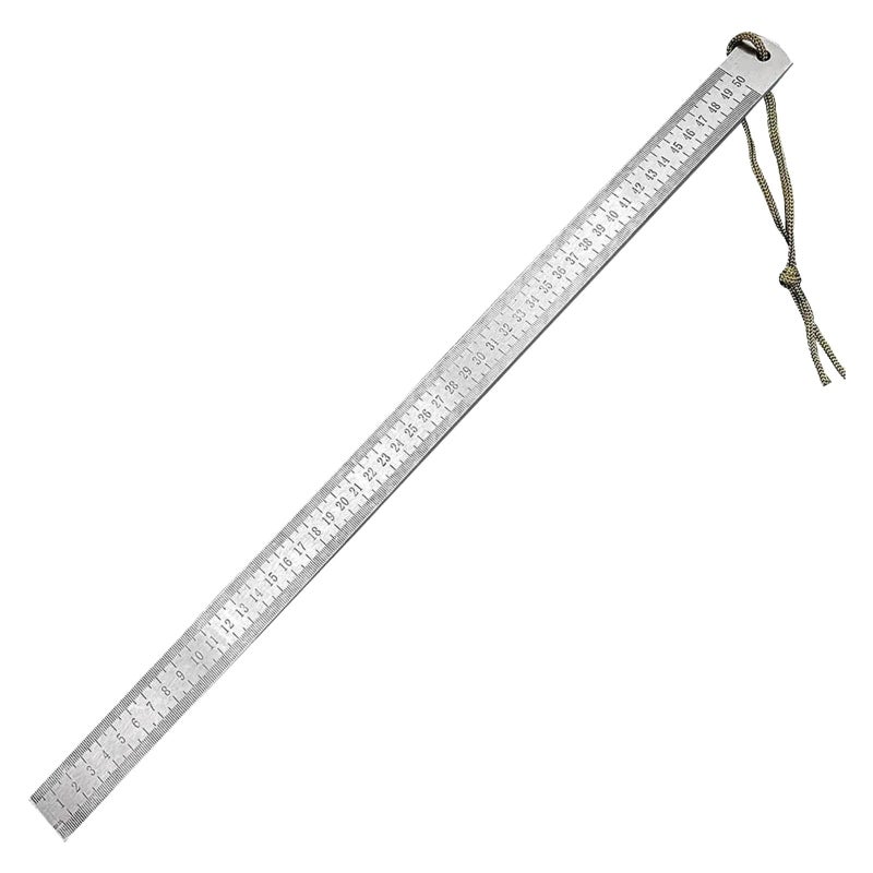 53CM 4MM thick stainless steel ruler, student drawing/engineering drawing/manual/office high-precision measurement tool - Image 1