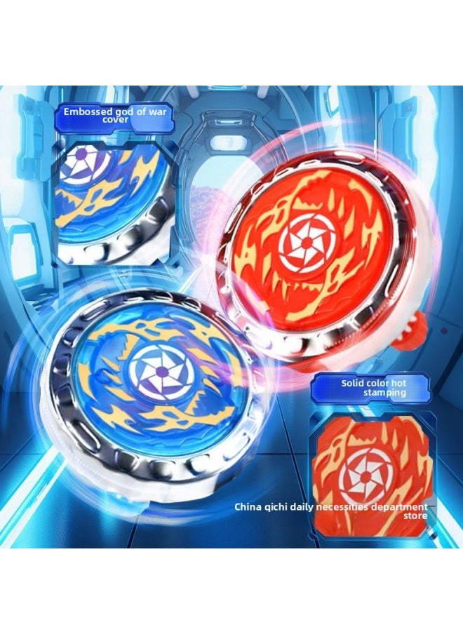 Generic - Luminous Alloy Gyro Sword Toy Children's Alloy Battle Interactive Boy Langrisser Launcher Rotating Zhantuo-Color:I* Luminous Gyro [ice Soul Blue Sword]-Specifications:Interactive Battle-lighting Gyro Sword-transmitter - Image 1