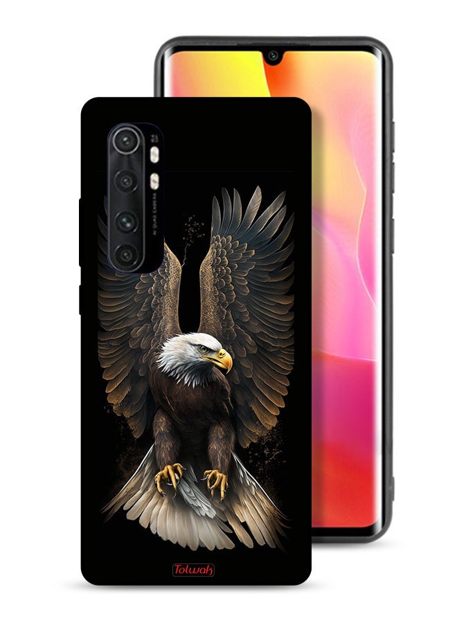 Tolwak غطاء حماية لجهاز Xiaomi Mi Note 10 Lite بتصميم نسر بأجنحة ممدودة - Image 1