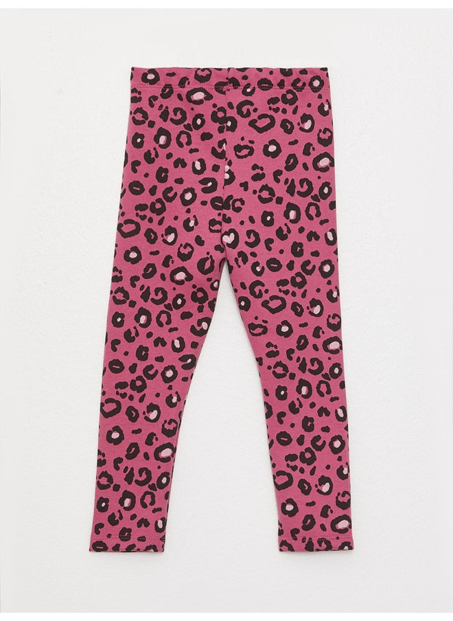 LC WAIKIKI - Elastic Waist Printed Baby Girl Tights - Image 1