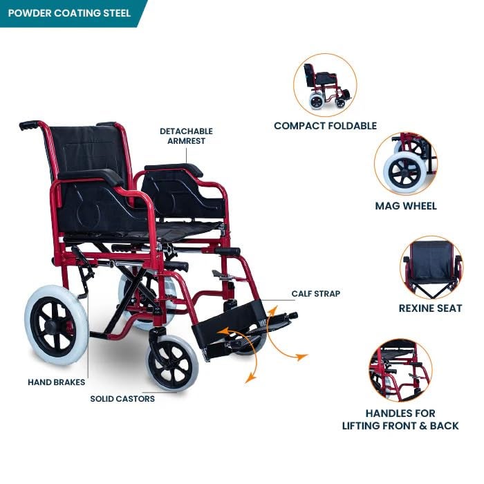 AREX Perla Lift Folding Wheelchair - Image 2