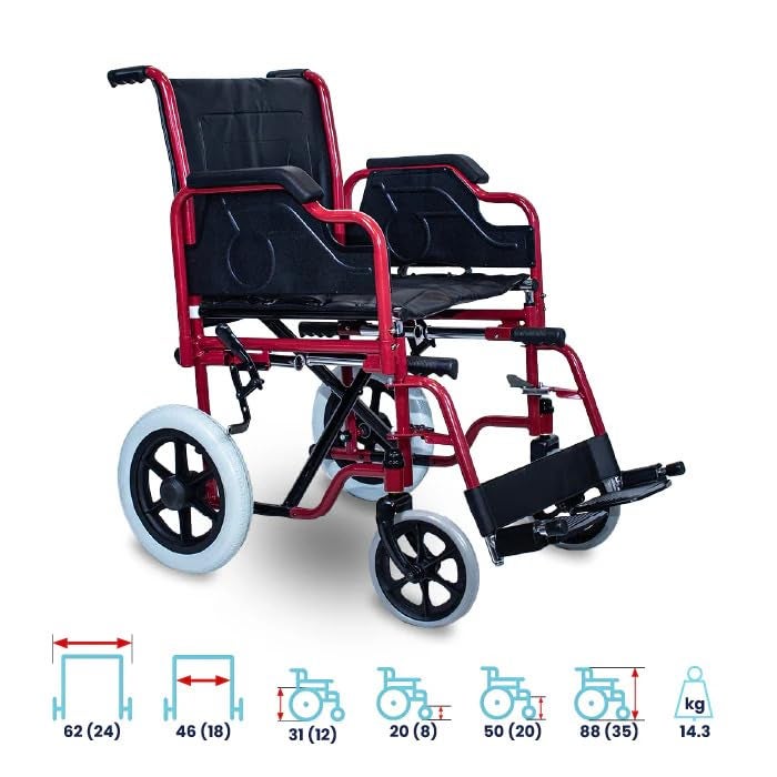 AREX Perla Lift Folding Wheelchair - Image 3