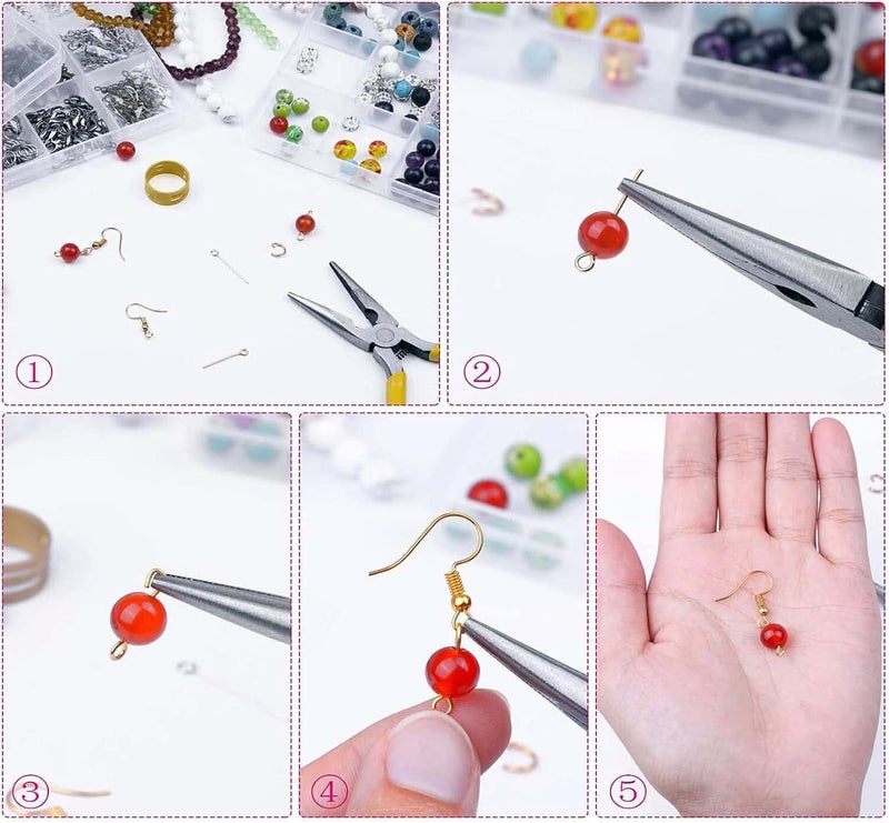 DIY Crafts DIY Crafts 100 Grm, Multi Colour Mix, Style Earring Hooks, Earring Backs, Earrings Posts and Earring Making Findings for Adult (100 Grm, Multi Colour Mix) - Image 4