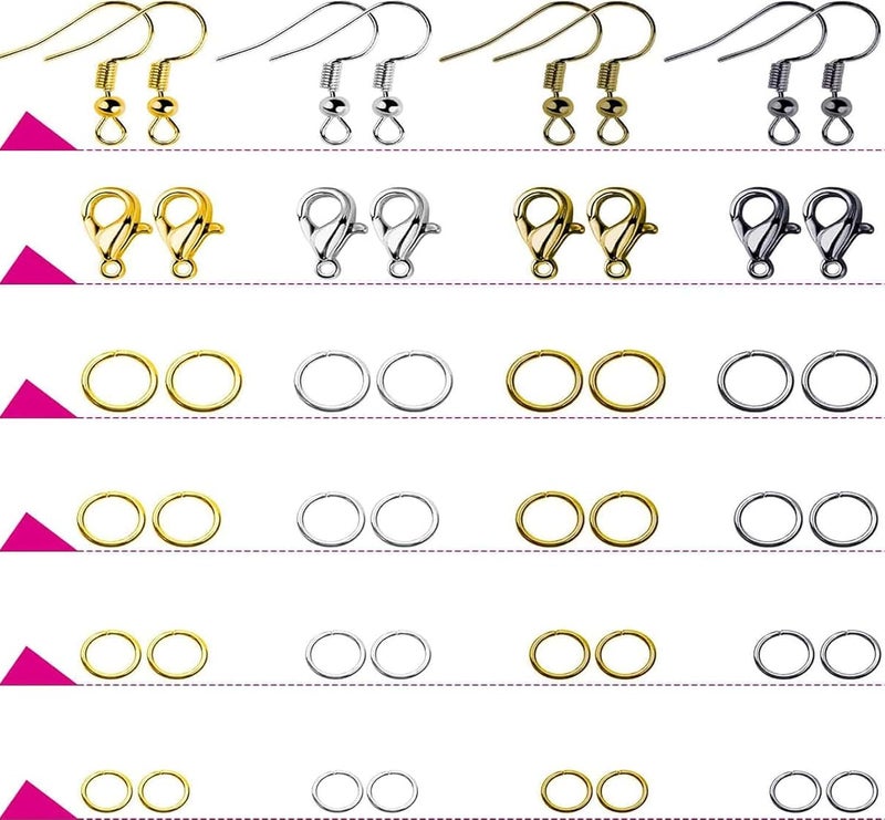 DIY Crafts DIY Crafts 100 Grm, Multi Colour Mix, Style Earring Hooks, Earring Backs, Earrings Posts and Earring Making Findings for Adult (100 Grm, Multi Colour Mix) - Image 3