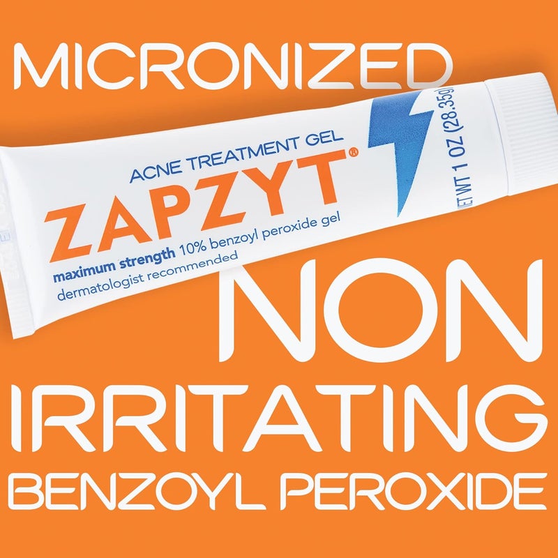Zapzyt Maximum Strength Benzoyl Peroxide Acne Treatment Gel - 1oz - Image 5