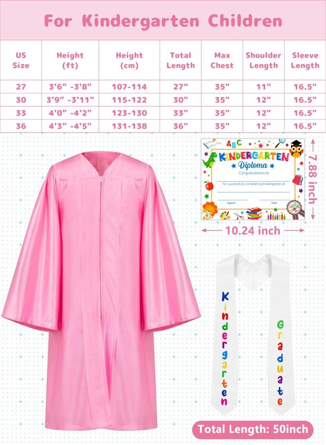 QZYL Kindergarten Graduation Cap and Gown, Unisex Congrats Grad Outfit with Tassel & Certificate for Preschool Kindergarten - Image 2
