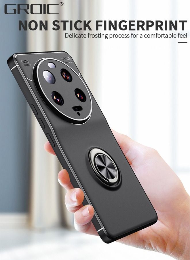 GROIC Compatible with Xiaomi 13 Ultra Case, Scratch Resistant Case 360 Degree Rotating Ring Hole Holder, Magnetic Car Mount, Shock Absorbing for 6.8‘’ - Image 2