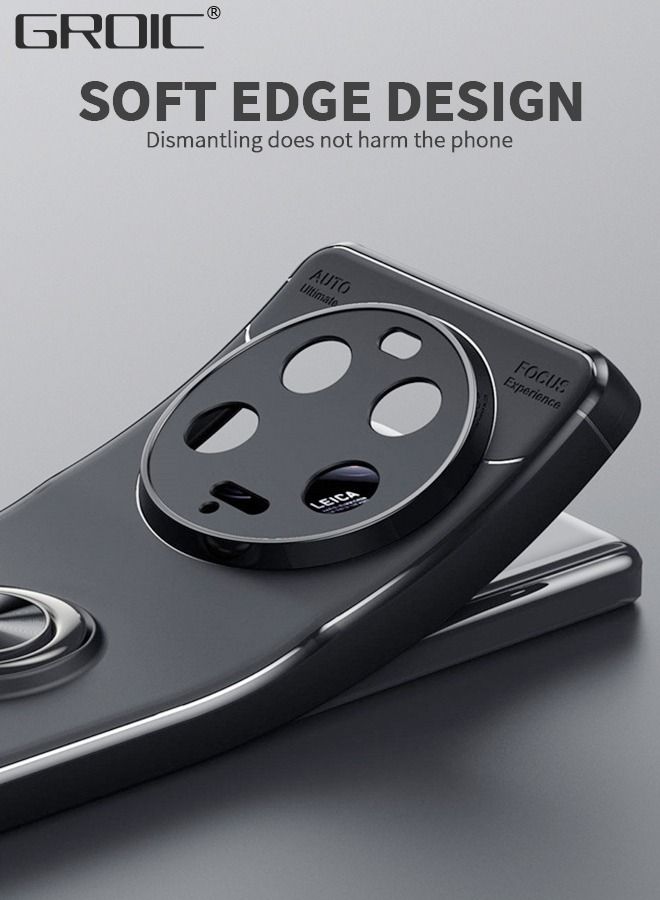 GROIC Compatible with Xiaomi 13 Ultra Case, Scratch Resistant Case 360 Degree Rotating Ring Hole Holder, Magnetic Car Mount, Shock Absorbing for 6.8‘’ - Image 4