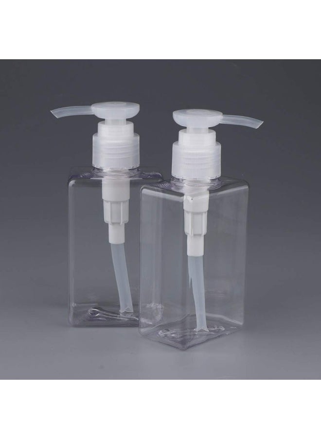 silvercnc 8 Pieces 150 Ml Refillable Empty PET Pump Bottles for Foundation Foam  - Image 3