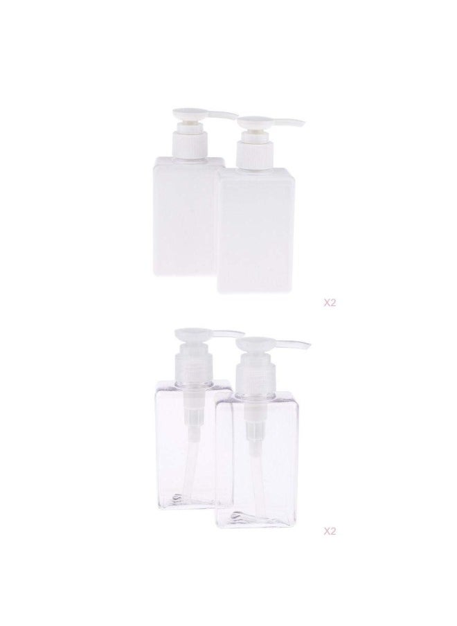 silvercnc 8 Pieces 150 Ml Refillable Empty PET Pump Bottles for Foundation Foam  - Image 1
