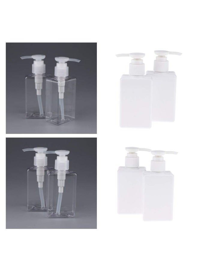 silvercnc 8 Pieces 150 Ml Refillable Empty PET Pump Bottles for Foundation Foam  - Image 2