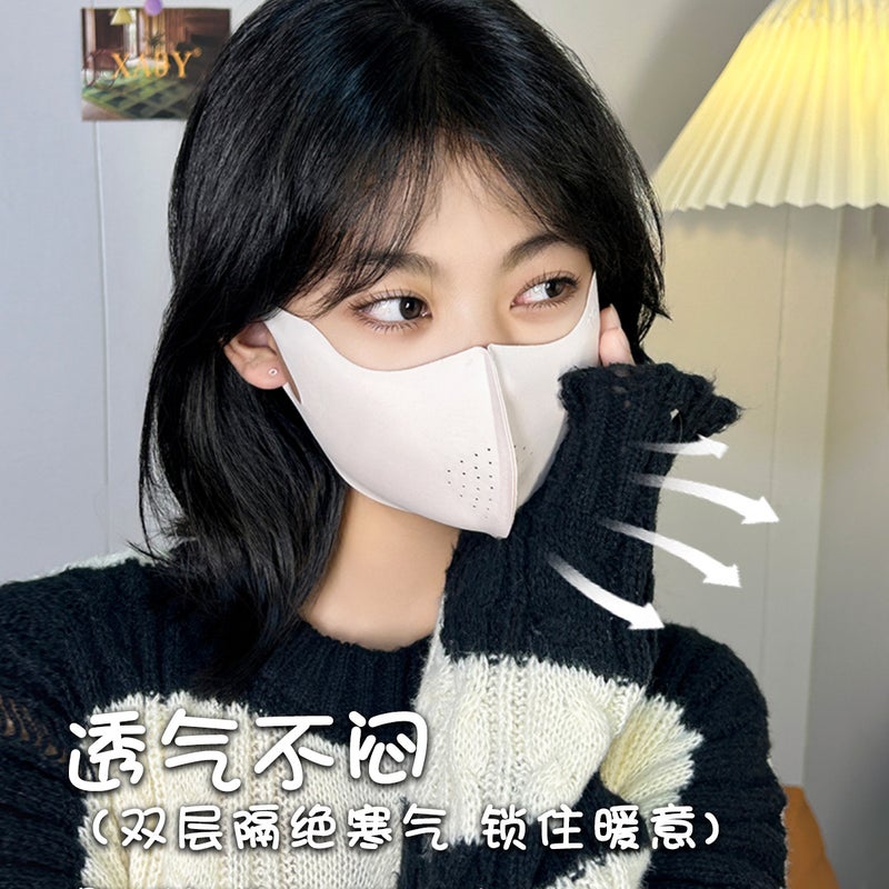 Children'S Warm Masks Outdoor Cold Sun Protection Uv Protection 3D Three-Dimensional Riding Masks Washable - Image 4
