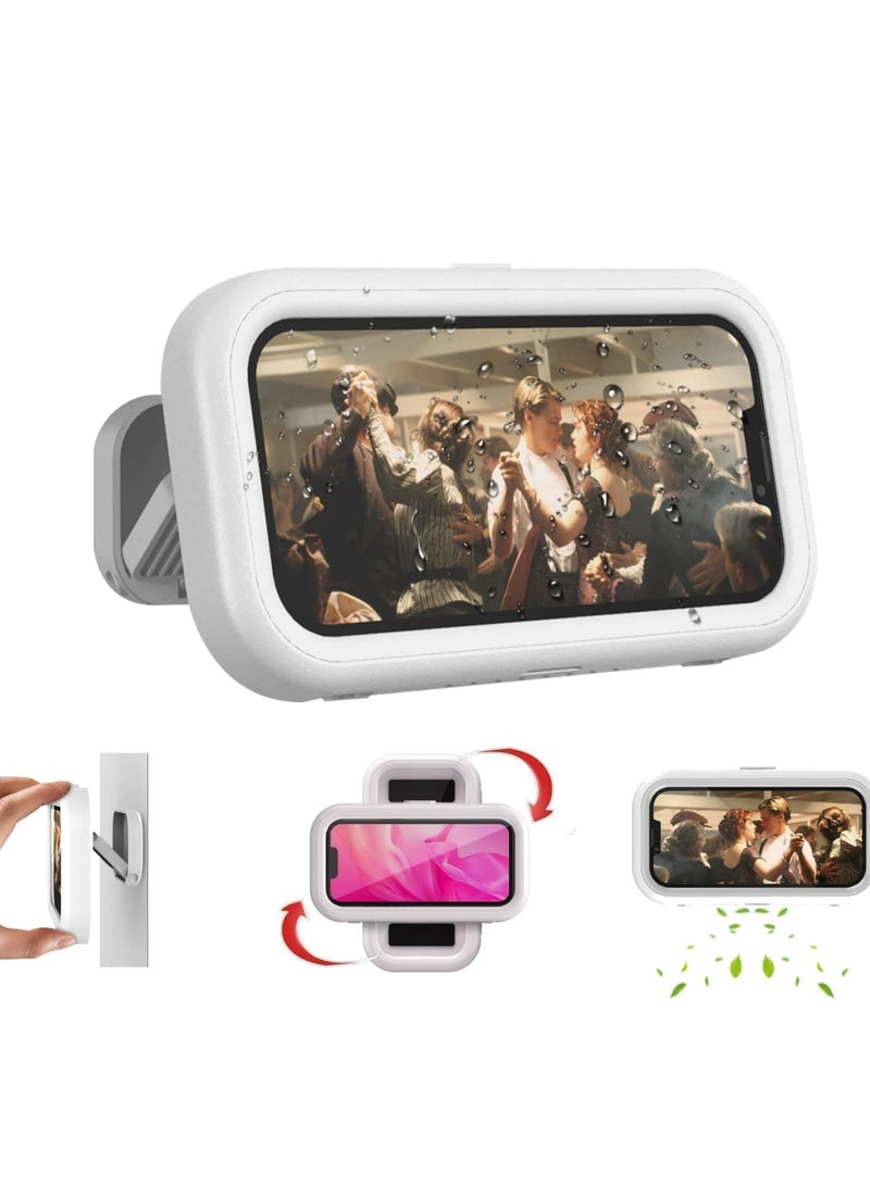 Oasisgalore Waterproof Shower Phone Holder – 360° Rotatable, Anti-Fog Touch Screen Case for Bathroom, Shower.  - Image 1