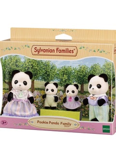 Sylvanian Families Panda Family Doll Set - Complete Doll Family with Figurines for Playhouses