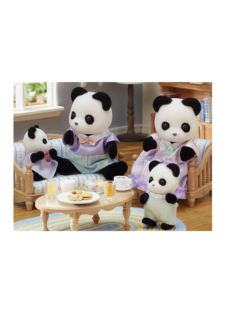 Epoch - Sylvanian Families Panda Family Doll Set - Complete Doll Family with Figurines for Playhouses - Image 1