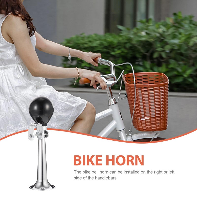Universal Bicycle Air Horn and Metal Bell Dual Function Cycling Accessory for Adults - Image 4