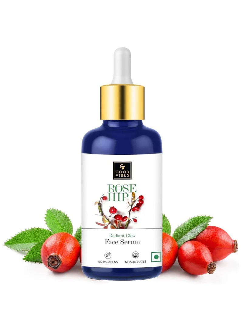 جود فايبز سيروم الوجه المتوهج بخلاصة ثمر الورد من جود فايبس (50 مل) - Image 1