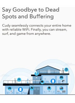cudy AC1200 Gigabit Whole Mesh Wi-Fi System, Dual Band, Wi-Fi Extender, Gigabit Ports, High Gain Antennas, Cloudflare, Connect Up to 100 Devices  - Image 5