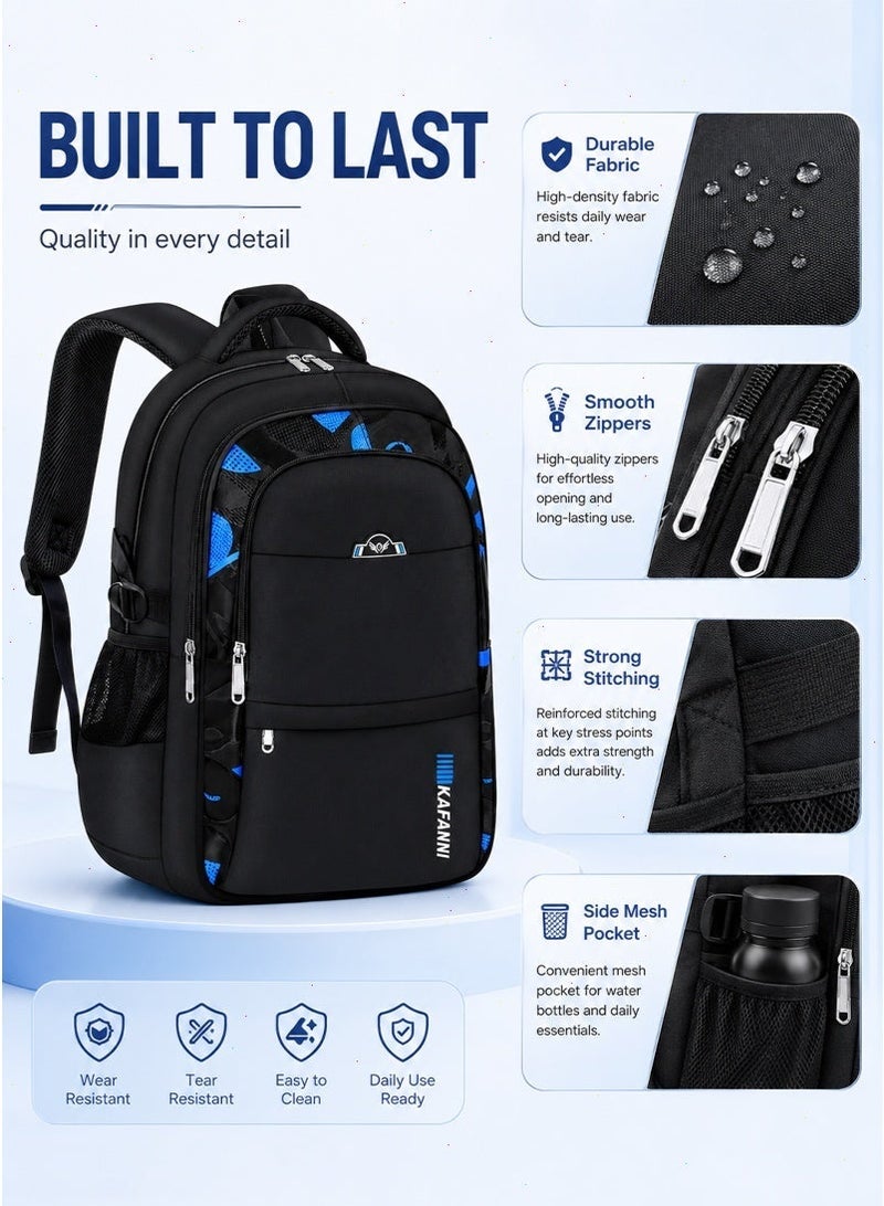 School Bag for Boys and Girls, Backpack for Kids Elementary School Bags Middle Primary School Book Bag Lightweight School Bag for Students - Image 5