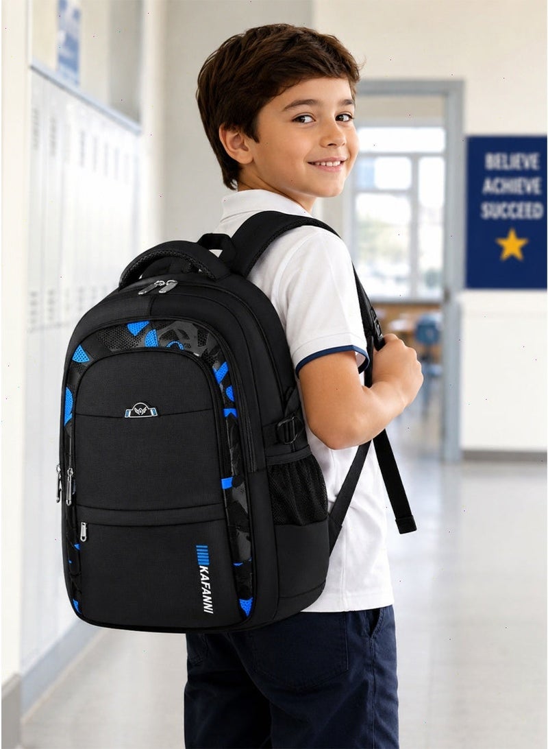 School Bag for Boys and Girls, Backpack for Kids Elementary School Bags Middle Primary School Book Bag Lightweight School Bag for Students - Image 1