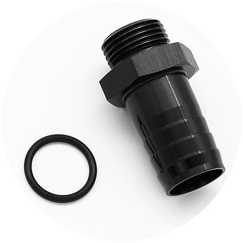 KRD PERFORMANCE Aluminum -8 AN ORB Male to 3/4"(19mm) Barb Push On Hose Fitting Adapter Black - Image 3