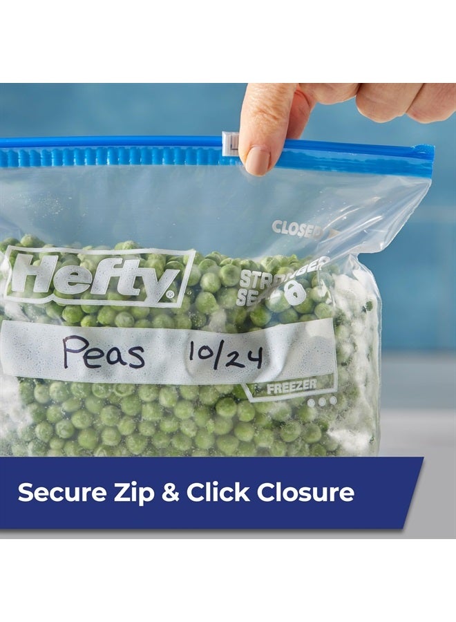 Hefty Slider Freezer Storage Bags, Quart Size, 74 Count - Image 2