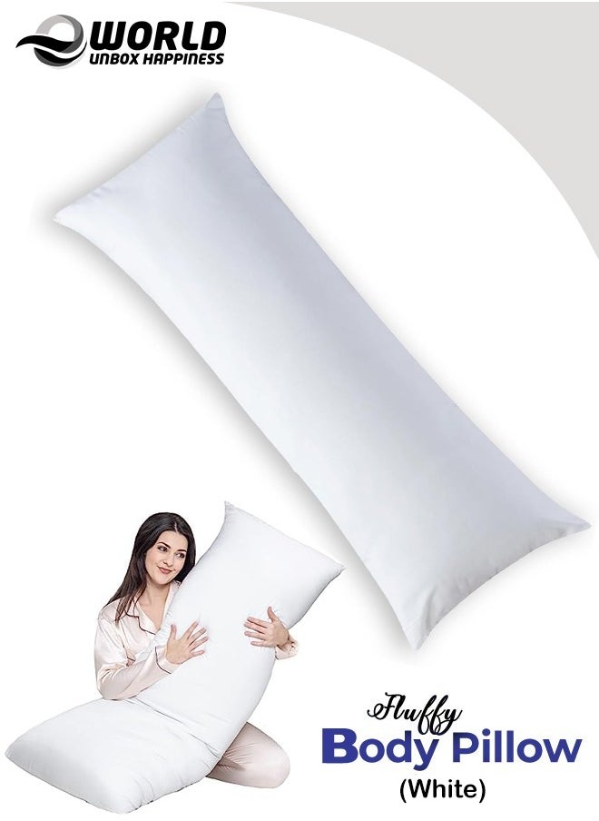 Eworld Premium Full Body Pillow for Adults, Ultra-Smooth Polyester Fiber, Breathable & Ideal for Side Sleepers, with Ultra-Soft Cotton Cover, Available in Multiple Colors, 20x54".  - Image 1