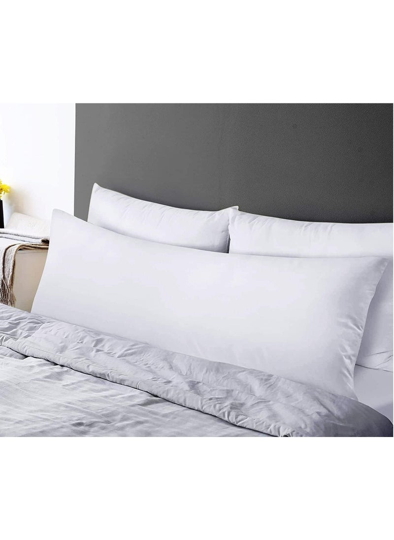 Eworld Premium Full Body Pillow for Adults, Ultra-Smooth Polyester Fiber, Breathable & Ideal for Side Sleepers, with Ultra-Soft Cotton Cover, Available in Multiple Colors, 20x54".  - Image 5