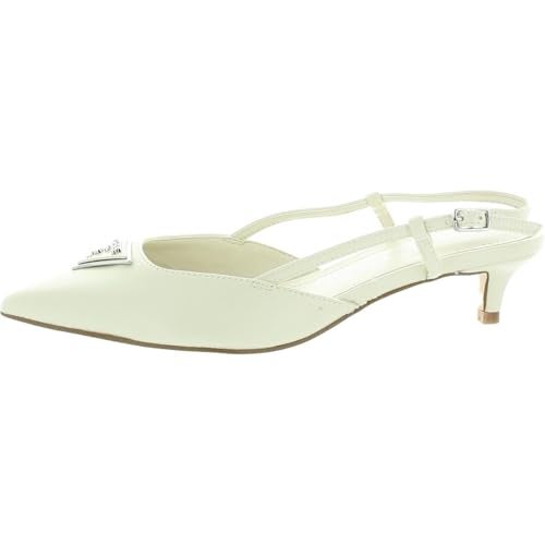 GUESS حذاء جيس للنساء JESSON بكعب صغير، عاجي 150، 11 - Image 3