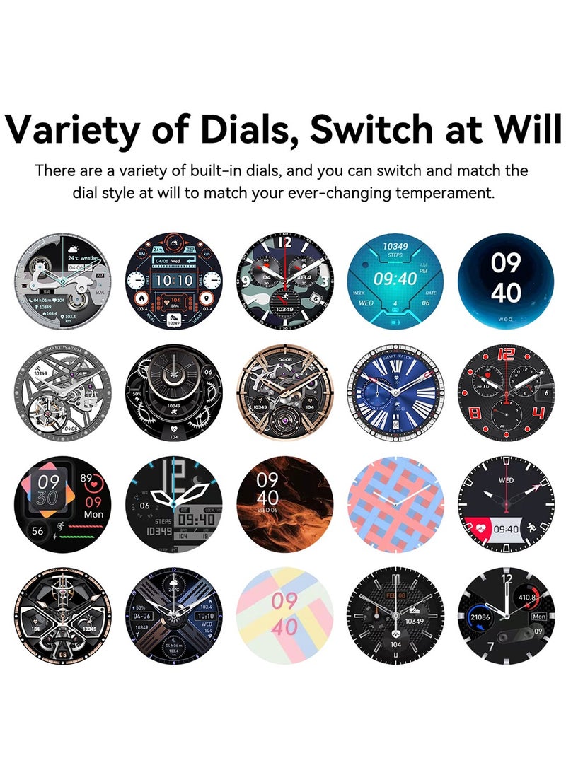 RollsTimi  Men's Smartwatch With Heart Rate,Blood Oxygen,Sleep Monitor,IP67 Waterproof Bluetooth Calls,Fitness Tracker Sports Smart Watch For Android IOS  - Image 4