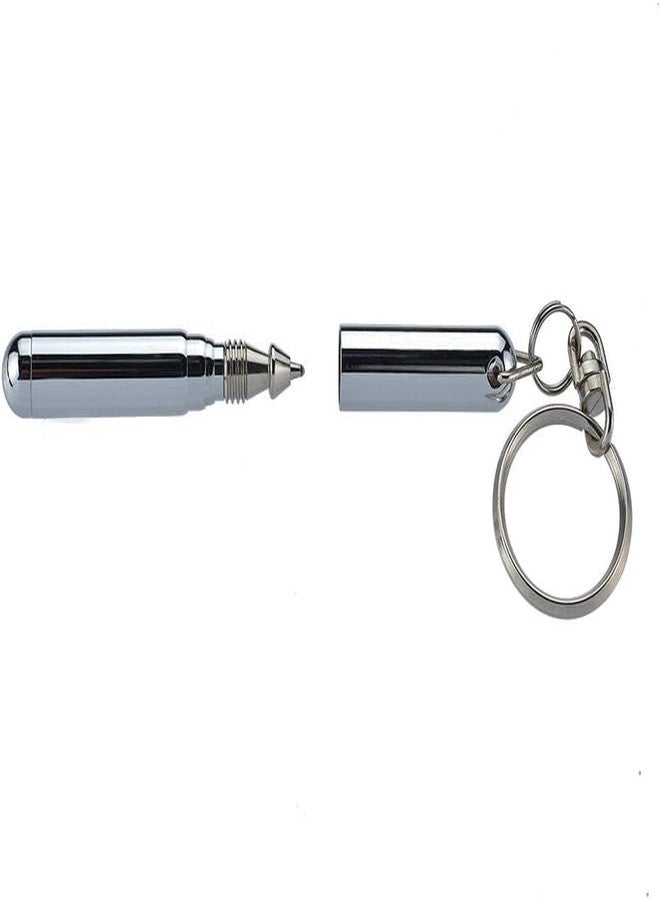 Jizlan 1Pc Retractable Mini Pen, Metal Tool Retractable Pocket Keychain Dad Gadgets, Birthday, Christmas for Students, Office Staff, Construction Workers Car Keychains Office School Supplies - Image 4