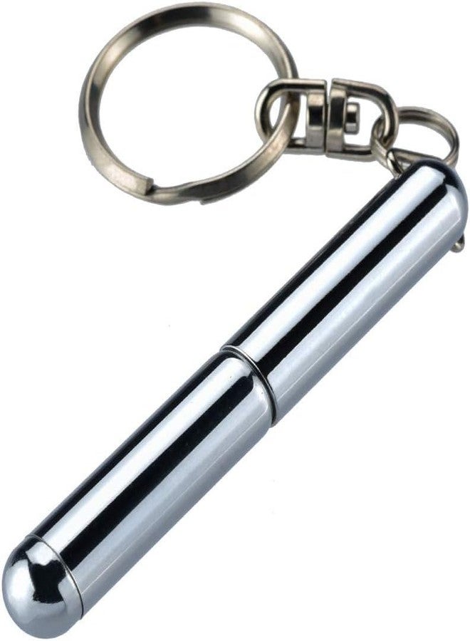 Jizlan 1Pc Retractable Mini Pen, Metal Tool Retractable Pocket Keychain Dad Gadgets, Birthday, Christmas for Students, Office Staff, Construction Workers Car Keychains Office School Supplies - Image 1