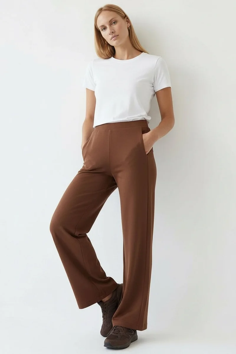 اكسيكيوز بنطال محبوك عادي بخصر برباط