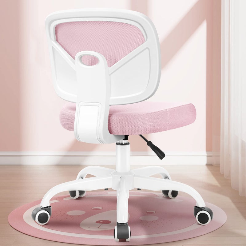 Primy Kids Desk Chair, Pink Study Chair for Boys Girls with Height Adjustable, Swivel Mesh Task Student Chairs for 4-12, Growing Teen Office Chair for Home/School/Office (Pink) - Image 1