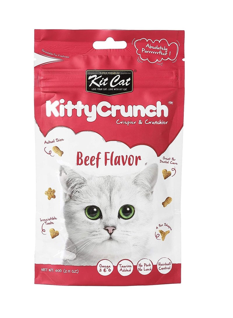 Kit Cat حلوى القطط بنكهة اللحم البقري كيتي كرانش 60 جرام