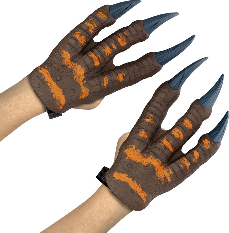 JURASSIC WORLD Mattel Jurassic World Rebirth Spinosaurus Battle Claws, Dinosaur Soft Plastic Role Play Handwear, 10.8-Inch Long Costume Pair, Stretchy Strap - Image 5