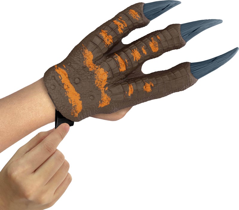 JURASSIC WORLD Mattel Jurassic World Rebirth Spinosaurus Battle Claws, Dinosaur Soft Plastic Role Play Handwear, 10.8-Inch Long Costume Pair, Stretchy Strap - Image 4