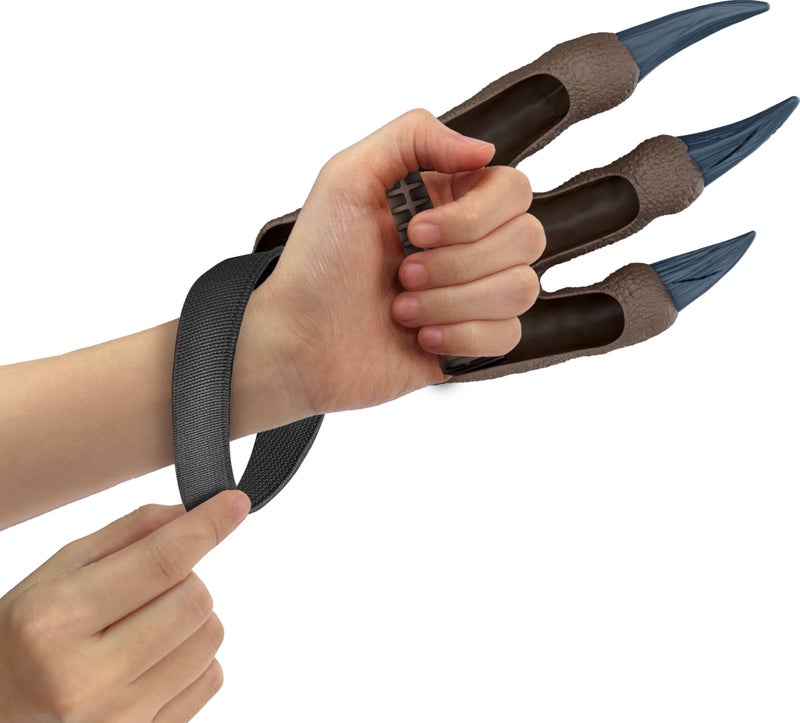 JURASSIC WORLD Mattel Jurassic World Rebirth Spinosaurus Battle Claws, Dinosaur Soft Plastic Role Play Handwear, 10.8-Inch Long Costume Pair, Stretchy Strap - Image 3