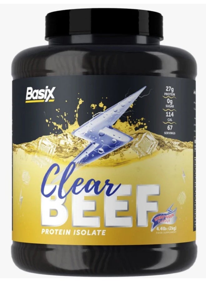 Basix Beef Protein Isolate Energy Flavor 4.4 LB + Basix Pure Creatine 300 Grams - Image 2