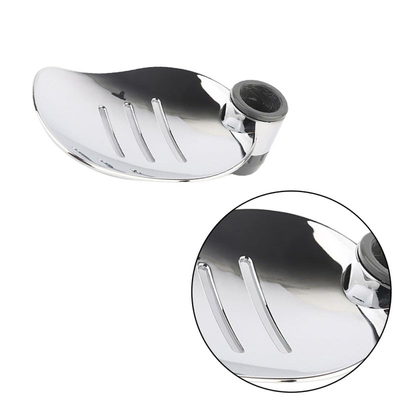 2pcs Silver Soap Tray for Hand Shower Bar Practical Soap Holder with 24mm Hole Size Bathroom Accessories - Image 3