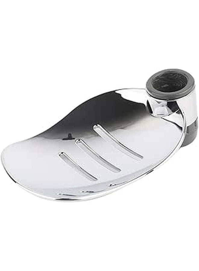 2pcs Silver Soap Tray for Hand Shower Bar Practical Soap Holder with 24mm Hole Size Bathroom Accessories - Image 1
