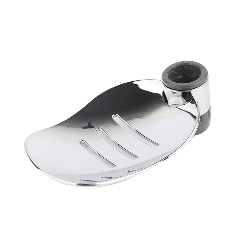 2pcs Silver Soap Tray for Hand Shower Bar Practical Soap Holder with 24mm Hole Size Bathroom Accessories - Image 2