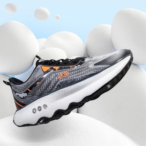 Columbus SUSTAINSTEP Sports Shoe - Running Shoe| Walking Shoe| Training & Gym Shoe| Outdoors Shoe for Men's, (Black & Fluorescent Orange), UK9 - Image 2