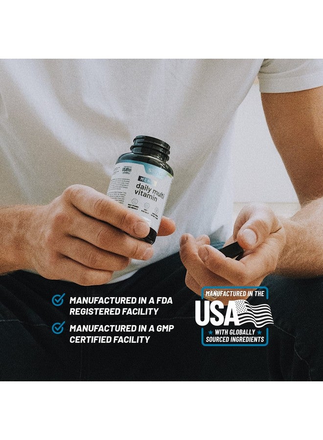 Snap Supplements Men's Multivitamins - Daily Vitamins & Minerals for Men - Vitamin D, B12, Zinc, Herbs & Vitamin C for Energy & Immune Support, Multivitamin for Men, 60 Capsules - Image 5