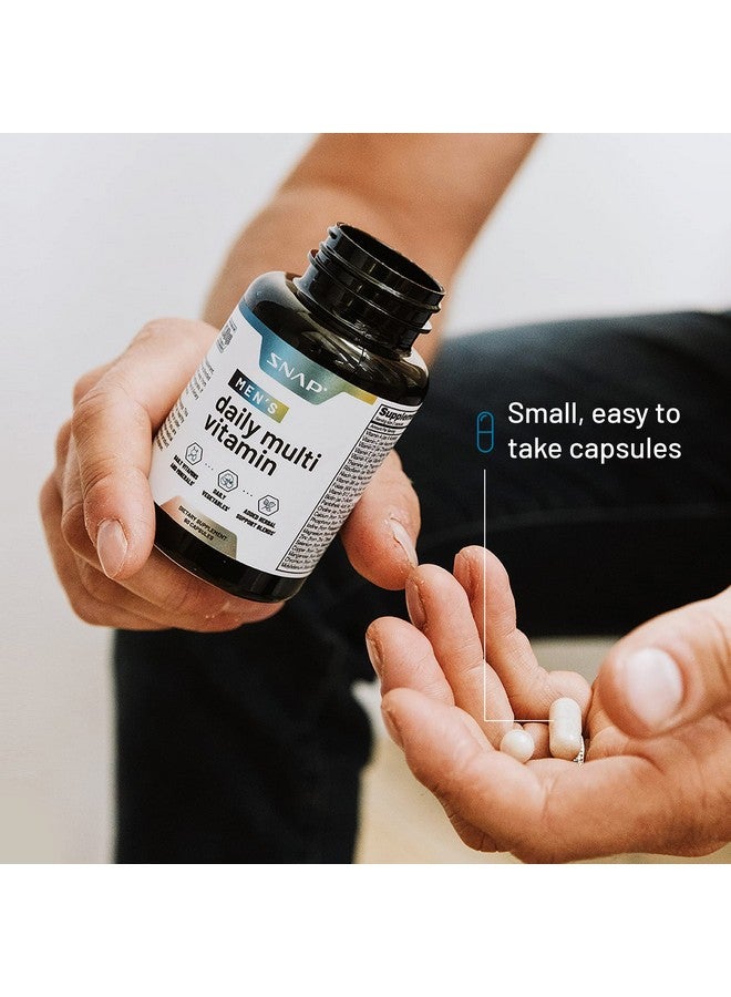 Snap Supplements Men's Multivitamins - Daily Vitamins & Minerals for Men - Vitamin D, B12, Zinc, Herbs & Vitamin C for Energy & Immune Support, Multivitamin for Men, 60 Capsules - Image 4